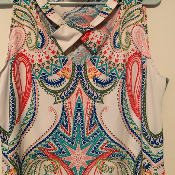 Large NY&C paisley multi color top - Picture 3 of 5